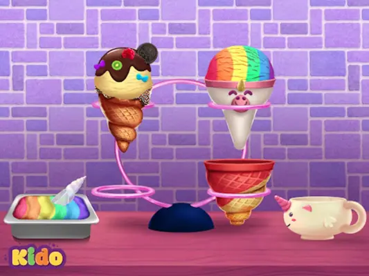 Ice Cream Making Game For Kids android App screenshot 2