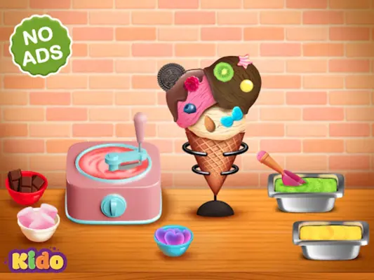 Ice Cream Making Game For Kids android App screenshot 5